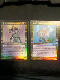 Ertai, the Corrupted (Alt. Art Foil) and (Normal Art Foil) set Planeshift MTG - Image 1