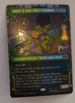 Mikey & Don, Party Planners Showcase FOIL Teenage Mutant Ninja Turtles TMNT MTG - Image 1