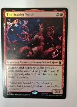 Magic The Gathering:Marvel Super Heroes-The Scarlet Witch #0151 Foil - Image 2
