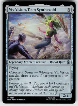 Marvel Super Heroes #256 Viv Vision, Teen Synthezoid Foil - Image 1