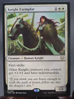 Knight Exemplar Commander: March Of The Machine MTG Regular Near Mint - Image 1