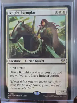 Knight Exemplar Commander: March Of The Machine MTG Regular Near Mint - Image 3