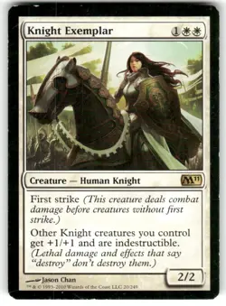 Magic 2011 (M11) #20 Knight Exemplar - Image 1