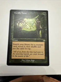 Worldly Tutor (Retro Frame) Dominaria Remastered MTG Magic The Gathering Card - Image 1