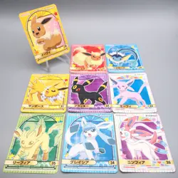 Pokemon Card 9set Eevee Umbreon Espeon Seal Sticker MARUMIYA NM-EX Japanese s071 - Image 1
