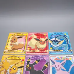 Pokemon Card 9set Eevee Umbreon Espeon Seal Sticker MARUMIYA NM-EX Japanese s071 - Image 3