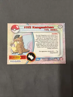 Kangaskhan #115 -BLUE LOGO - NON-HOLO - SERIES 2 - TOPPS POKEMON CARD -LP - Image 2