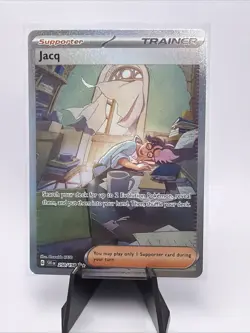 Pokemon TCG Jacq Holo Trainer Card 250/198 Scarlet & Violet Base Set Mint Holo - Image 1