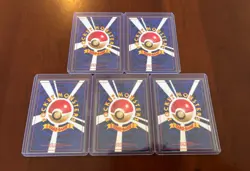 Pokemon Lot of 5 Card-Flip Game Gold, Silver, to a New World Banned (Japanese) - Image 2