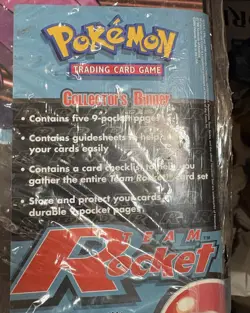 Pokemon 3-Ring Collector’s Card Binder Team Rocket 2000 WOTC - Brand New Sealed - Image 3
