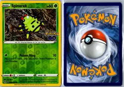 Pokemon Card - Spinarak (Peelable Ditto) Pokemon GO 006/078 Holo Reverse Holo LP - Image 3