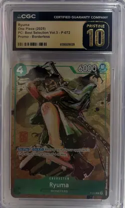 Ryuma P-072 Premium Card Collection Best Selection Vol. 3 CGC 10 Pristine - Image 1