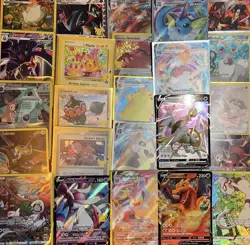 POKEMON CARD BUNDLE V or VMAX ULTRA RARE HOLO/REVERSE SHINY CARDS 50 CARD BUNDLE - Image 4