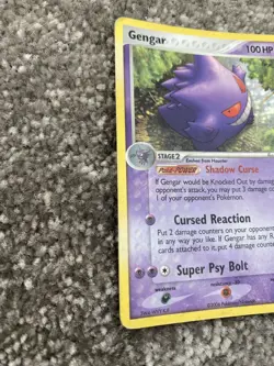 Pokemon Card - Gengar - Holo Rare (5/92) ex Legend Maker *Damaged* - Image 2