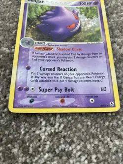Pokemon Card - Gengar - Holo Rare (5/92) ex Legend Maker *Damaged* - Image 4