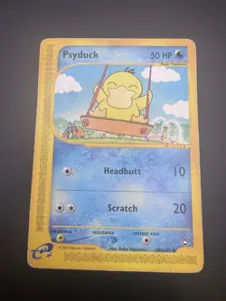 Psyduck Aquapolis Regular Card 104/147 Heavily Played - Image 1