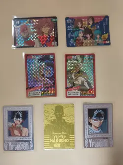 Yu Yu Hakusho Trading Card Mixed 7pcs Banpresto AMADA Japanese - Image 1