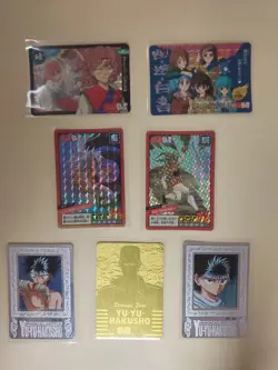Yu Yu Hakusho Trading Card Mixed 7pcs Banpresto AMADA Japanese - Image 2