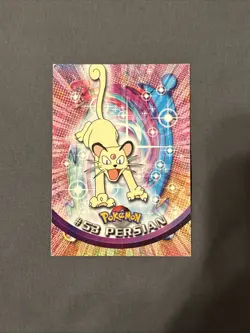 Persian #53 Pokemon Topps Series 1 Card (Black Label) NM - Image 1