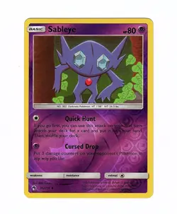 Sableye 96/214 Sm-Lost Thunder Reverse Holo - Pokemon Card - Image 1