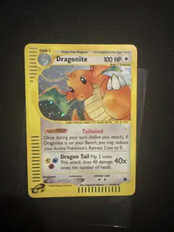 Dragonite Expedition Holo Card 9/165 Trading Card Pokemon TCG LP - Image 1
