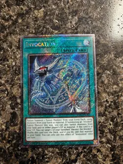 Yugioh Invocation - RA04-EN281 - Platinum Secret Rare - NM - Image 1