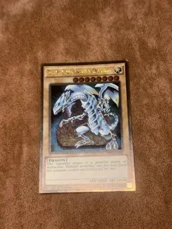 Yu-Gi-Oh! BLUE-EYES WHITE DRAGON PGL2-EN080 GOLD 1st Edition LP - Image 3