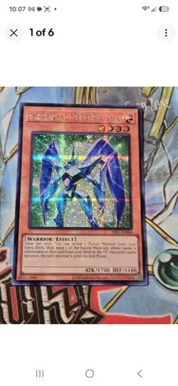 2x Yugioh Asian-English Elemental Hero Prisma ES01-AE004 Secret Rare NM - Image 2