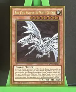 Blue-Eyes Alternative White Dragon MVP1-ENG46 Gold Rare Yu-Gi-Oh NM Movie Pack - Image 1