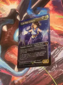 Yuna, Hope of Spira (Borderless) (Chocobo Track Foil) Final Fantasy Foil - Mint - Image 4