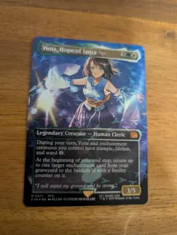 MTG Final Fantasy Yuna, Hope of Spira CHOCOBO TRACK FOIL Borderless FIN 0571 NM - Image 1
