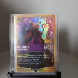 Lorcana Wilds Unknown Promo Maleficent Imperious Traveler Card - Image 1