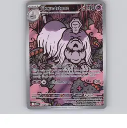 Pokemon TCG Houndstone Illustration Rare Card 145/132 Mega Evolutions Holo - Image 1