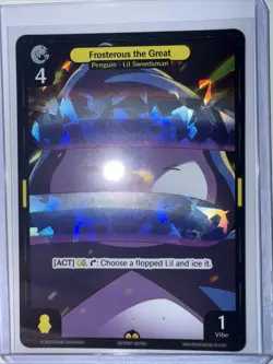 Vibes TCG Frosterous The Great * ARCTIC FOIL * - Legend of the Lils Card # 34 - Image 1