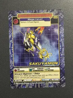 Sakuyamon St-169 Digimon Digi-battle Holo Card Starter Bandai - Image 1
