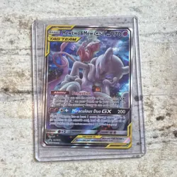 Mewtwo & Mew GX TAG TEAM Promo Holo SM191 English Pokemon TCG Card - Image 1