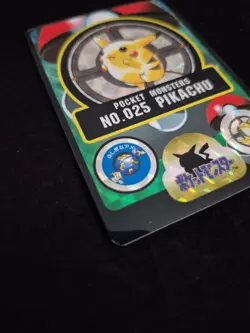 Pokemon Japanese Card - No.25 Pikachu - Bandai Sticker Sealdass Series 2 - Image 4