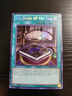 The Book of the Law - FUEN-EN036 - Secret Rare - 1st Edition Yugioh - Image 1