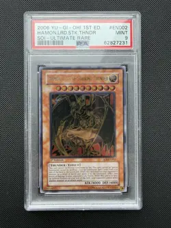 Yu-Gi-Oh! Hamon Lord Of Striking Thunder SOI-EN002 Ultimate Rare 1st Ed PSA Euro - Image 1