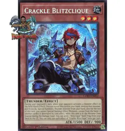Yugioh! 1x Crackle Blitzclique CORI-EN012 Secret Rare 1st Ed NM - Image 1