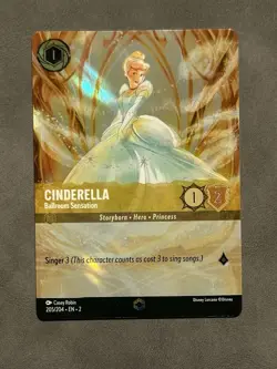 Disney Lorcana Cinderella Ballroom Sensation - Enchanted - 205/204 NM Rare TCG - Image 5