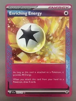 Enriching Energy 191/191 Surging Sparks ACE SPEC Pokemon Card TCG Ultra Rare NM - Image 1