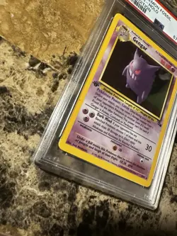 Gengar 1st Edition Holo Fossil PSA 7 WOTC Vintage Card Original Owner - Image 2