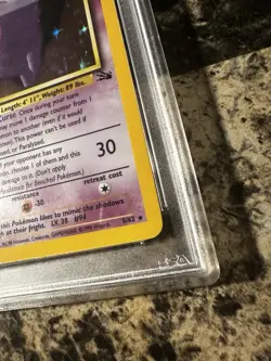 Gengar 1st Edition Holo Fossil PSA 7 WOTC Vintage Card Original Owner - Image 3