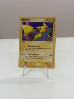 Pikachu 78/110 Reverse Holo Stamped 2006 EX Holon Phantoms Pokemon Card Damaged - Image 1