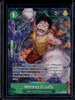 Monkey D. Luffy OP16-034 Alt Art One Piece Card Time Of Battle - Image 1