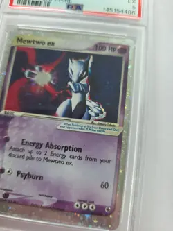Pokemon Mewtwo EX TCG Holo Ultra Rare Card Ruby and Sapphire 101/109 - Image 5