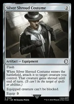 Magic The Gathering MTG SILVER SHROUD COSTUME Fallout NM Near Mint - Image 1