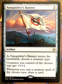 MTG Vanquisher's Banner - Ixalan #251 LP / NM Rare - Magic: The Gathering - Image 1
