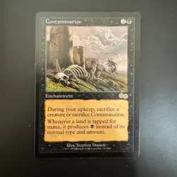 Magic The Gathering Contamination Urza's Saga 123 LP - Image 1